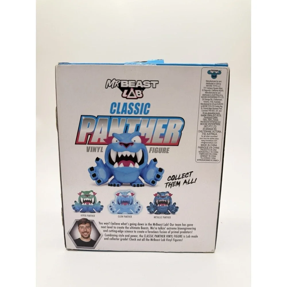 MrBeast Lab Classic Panther Vinyl Figure Moose Toys New Collectible Mr Beast